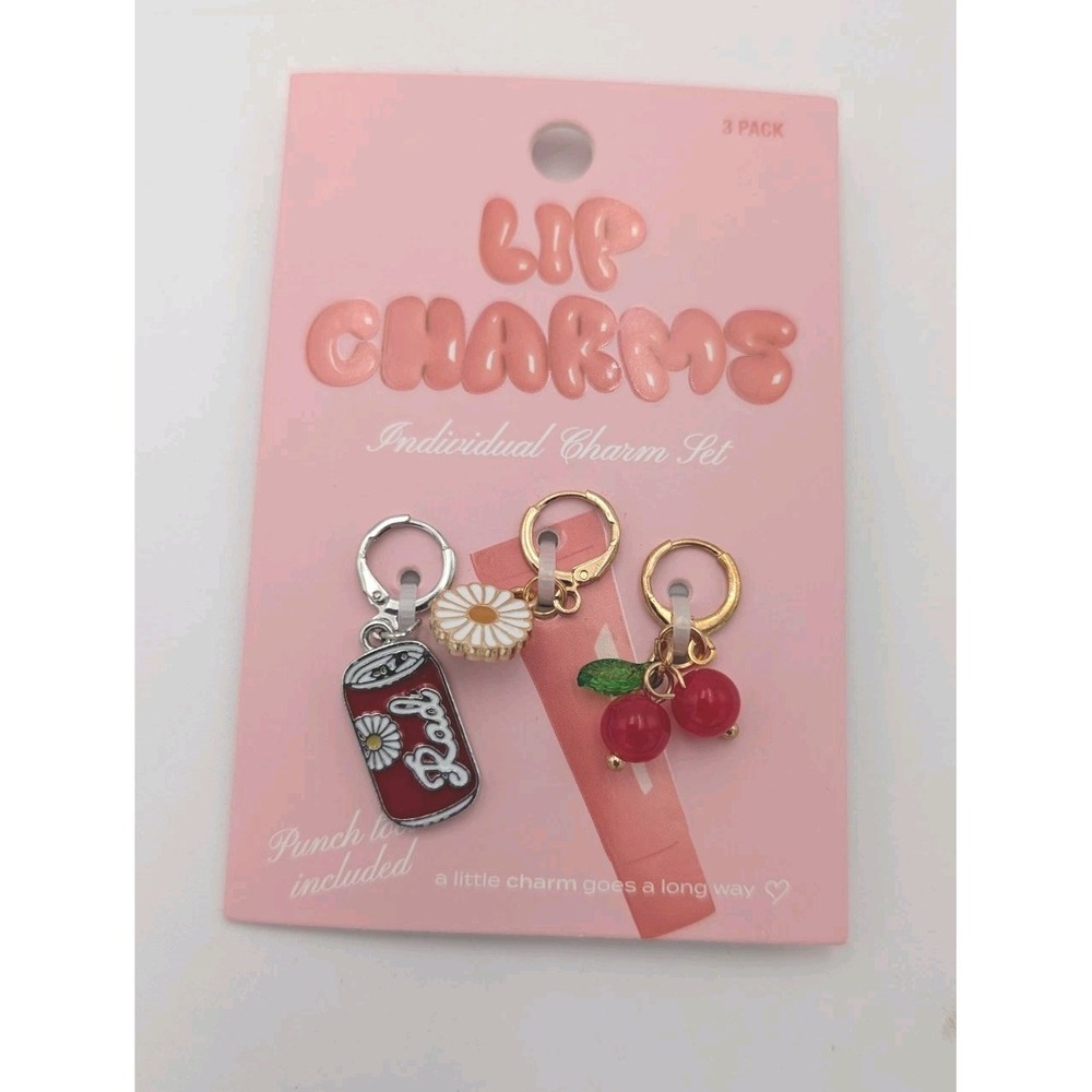 Target Lip Charms for lip balm soda, flower and cherries